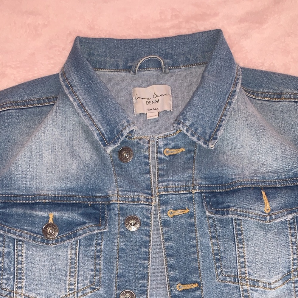 medium wash denim jacket